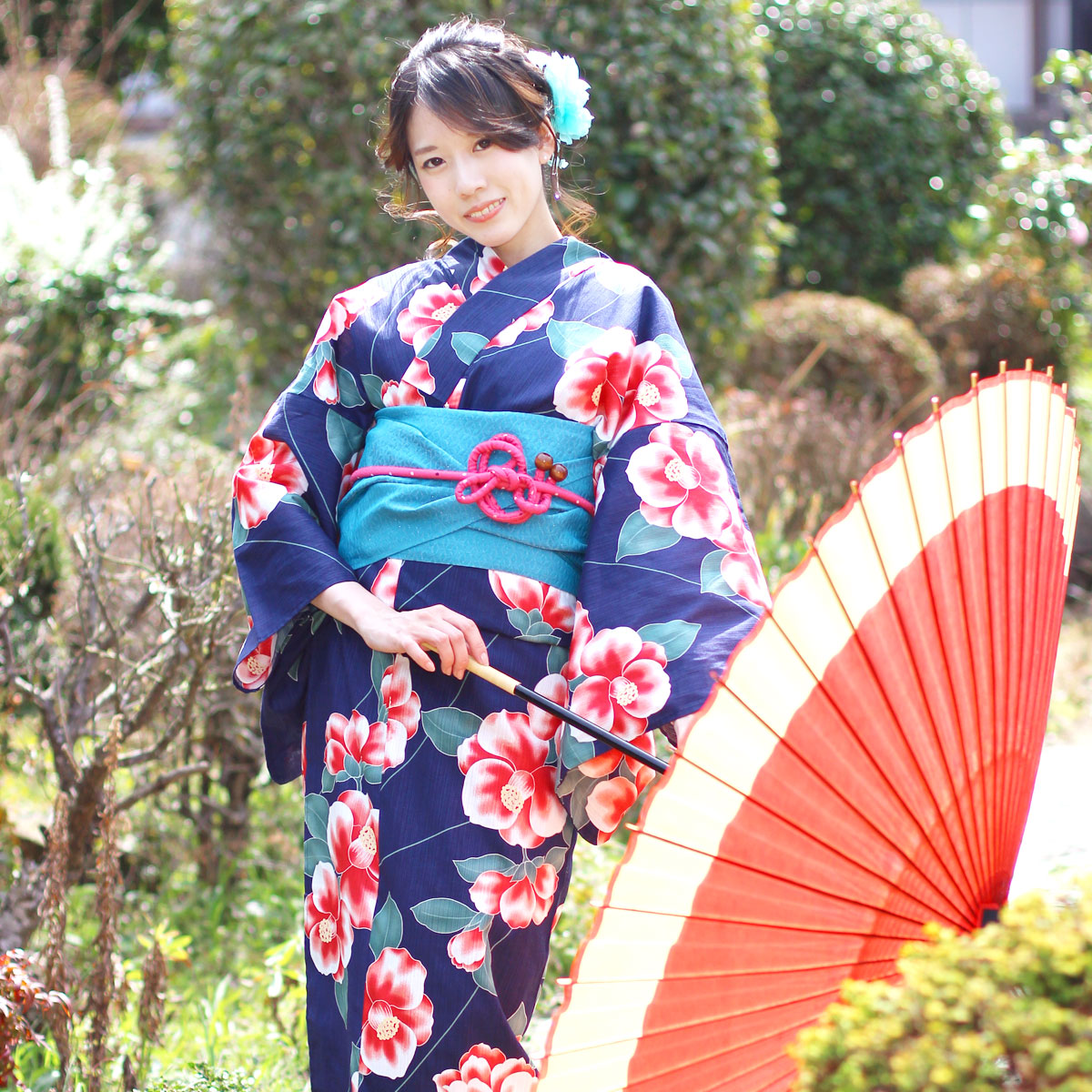 Japanese Kimono Pre-tied Obi Yukata Black x White Ribbon from Japan New F/S 
